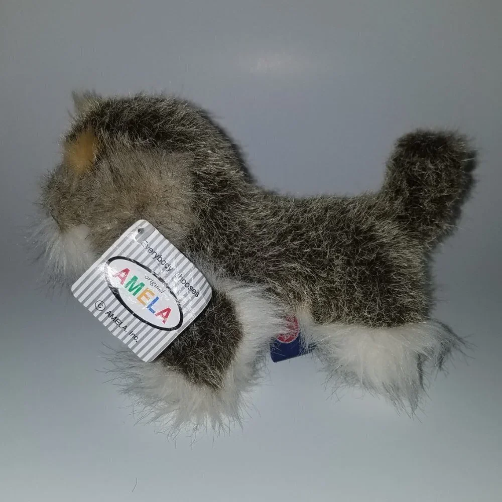 VTG Amela Dog Plush Stuffed Animal Toy Brown Tan White 5